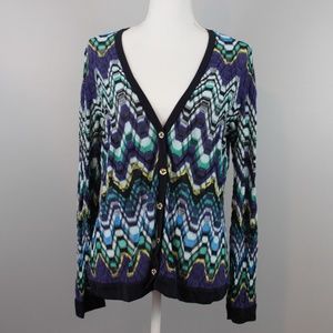 NIC + ZOE Cardigan Sweater Multi Colored XL